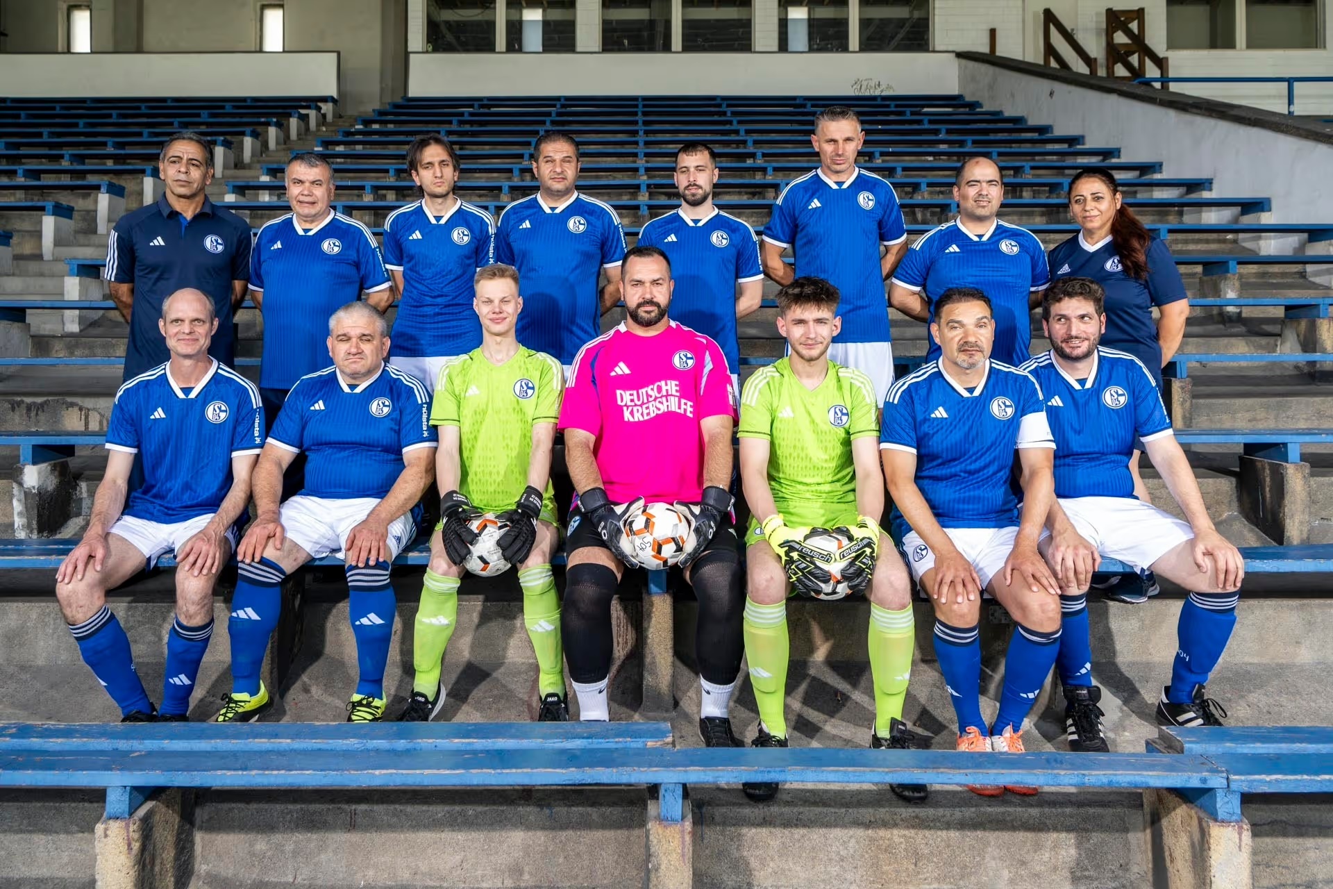 FC St. Pauli Blindenfussball - Blindenfußball Mannschaft Schalke 04 Teamfoto 2025